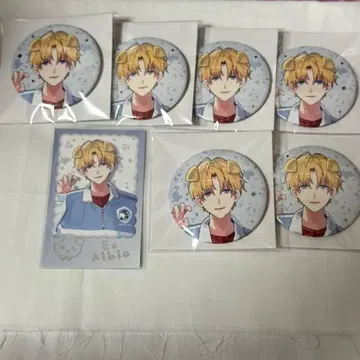 니지산지 엑스 알비오 완냥days 캔뱃지 폴라로이드