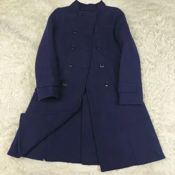 TOMORROWLAND BALLSEY 스탠드 카라 코트 네이비 38