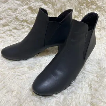 MODE ET JACOMO D'ICI 블랙 사이드 고어 부츠 23cm