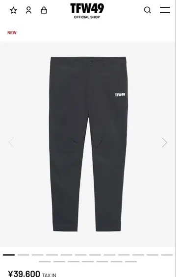 TFW49 OCTA PANTS 블랙 사이즈 L