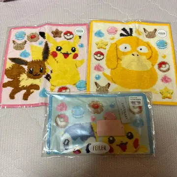 FEILER 페이러 포켓몬 손수건 3종 세트 새상품