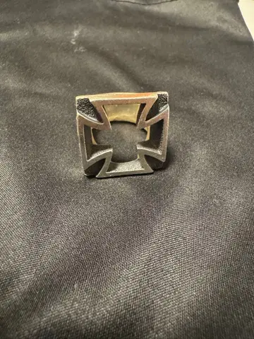 WEIRDO 위어드 아이언 크로스 반지