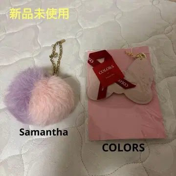 [ 미사용 새상품 ] Disney 미니 콜라보 & 퍼 폼폼 스트랩 2세트