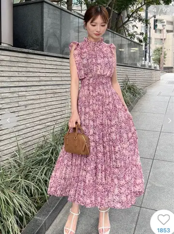 SNIDEL 스나이델 Sustainable 20주년 프린트 원피스