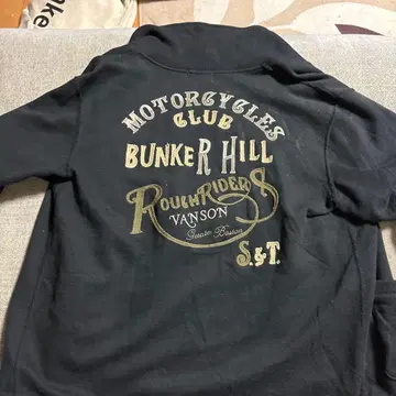 VANSON 바이커풍 가디건 블랙