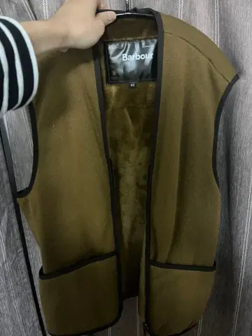 바버 라이너 베스트 사이즈 40