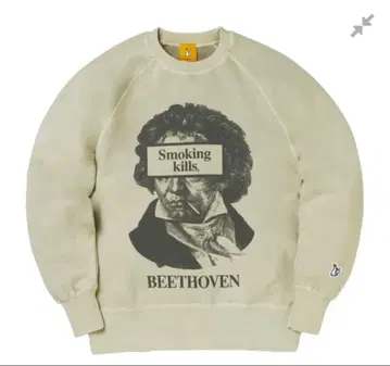 레어 FR2 SMOKERS CREW NECK SWEAT 베이지 XL