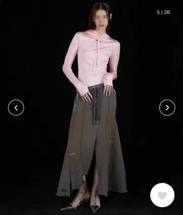 플랭크 프로젝트 맨투맨 맥시 스커트