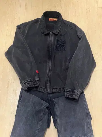 left alone 데님 셋업