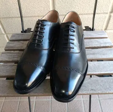 미사용 신장 세미 브로그 아노네이 브로그 블랙 UK8 26cm