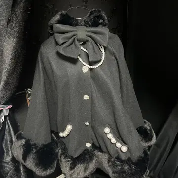 MARS 판초 코트 블랙