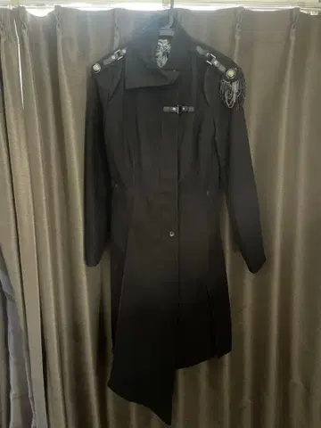 Punk rave 블랙 트렌치코트