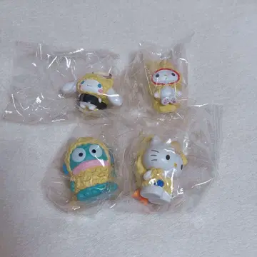덴푸라 산리오 가챠가챠 키티 시나몬 마이멜로디 한교동 4종