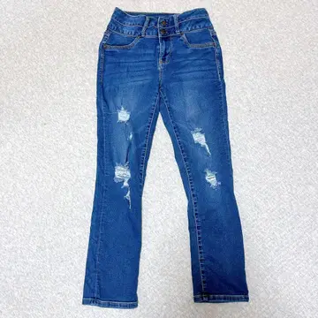 새상품급 WALLFLOWER 5 블루 데님 데미지 진