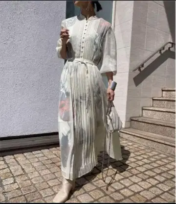 다나카 미나미 착용 아메리빈티지 플라워 드레스 원피스