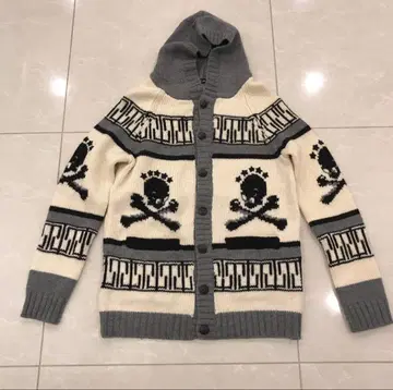 배드 스피릿 Bad Spirit 스컬 패턴 카우친 스웨터 니트 M