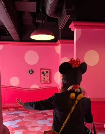 미니 마우스 귀도리 캡