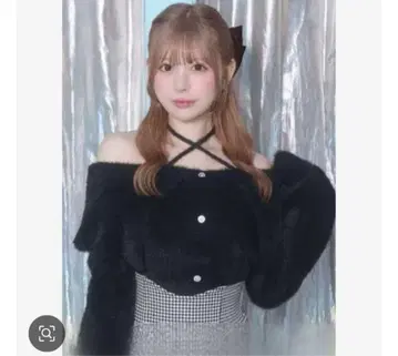 michellMacaron 미셸 마카롱 샤기 니트탑