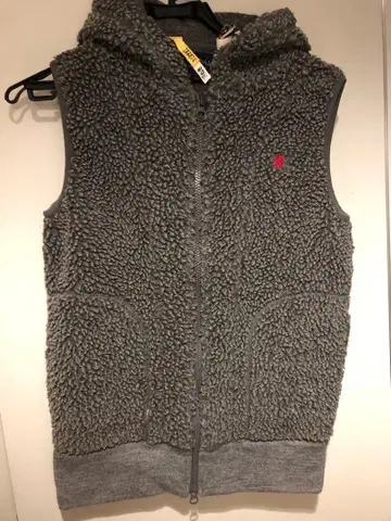 Gymphlex 후드 부착 보아 베스트 그레이