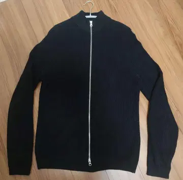 ZARA 코튼 드라이버즈 니트 집업 가디건 더블 지퍼