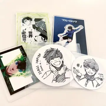 블루 록 이사기 요이치 코스터 스티커 아크릴 스탠드 세트