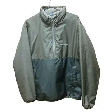 Champion 하프 지퍼 점퍼 올리브 그린 남성용 경량 겨울