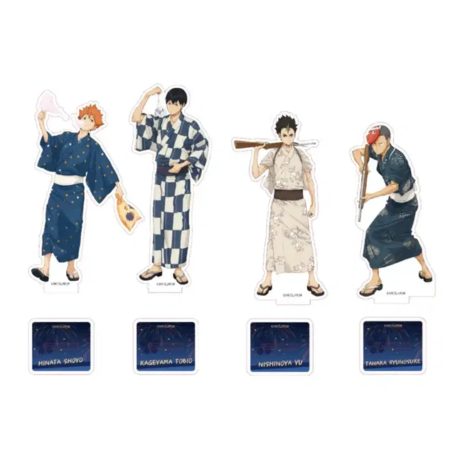 하이큐 마츠리 여름축제 아크릴 스탠드 히나타 카게야마 니시노야 타나카