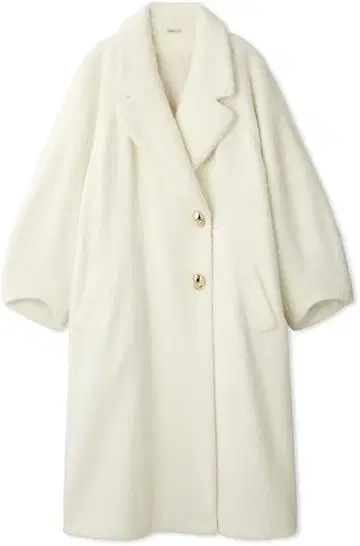 컨디션 최상 SNIDEL 샤기 롱 코트 IVR 0