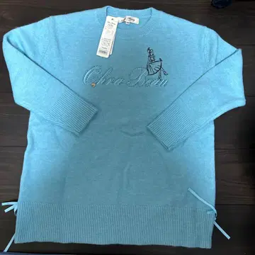 스카이블루 자수 니트 40 사이즈