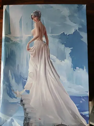 얼음 세계의 여성 피규어