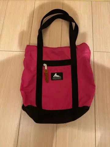 레어 그레고리 구형 택 미니 토트백 핑크 MADE IN USA