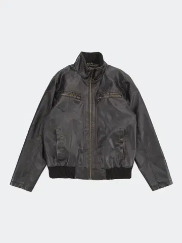 새상품급 GUESS fake leather jacket L