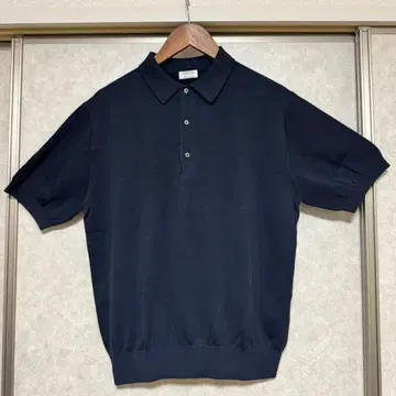 MAATEE & SONS 네이비 피케 셔츠 size:2