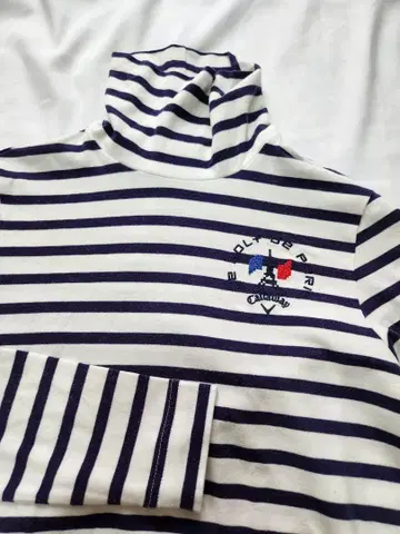 [ Callaway ] 스트라이프 터틀넥 셔츠 여성용