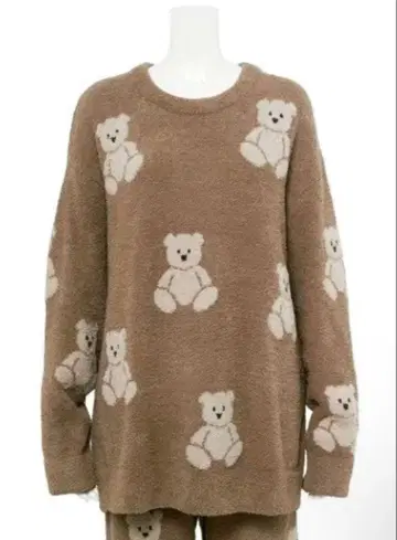 [택 포함 새상품] 젤라또피케 베어 자카드 풀오버