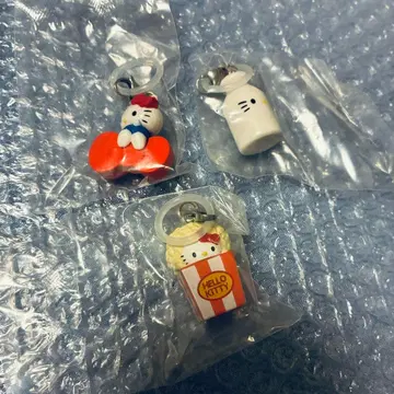 헬로키티 아메리칸 디자인 메지루시 액세서리 리본 팝콘