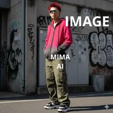 Y2K PPFM 후드 부착 니트 펑크 00s vintage M