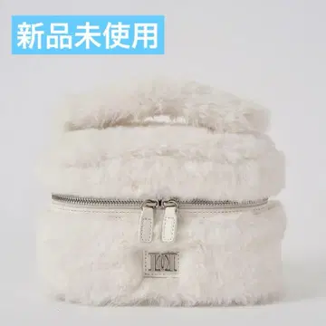 다리치 페이크 퍼 숄더 미니백 화이트