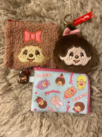 몬치치 파우치와 키링 세트