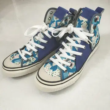 다이어트 부처 슬림 스킨 하이컷 스니커즈 rhythm 26cm 파랑