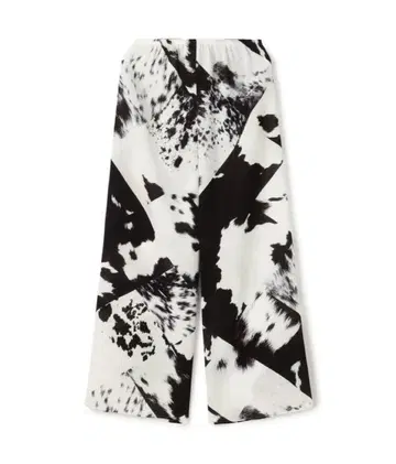 미사용 데프레 카우하이드 프린트 릴랙스 팬츠