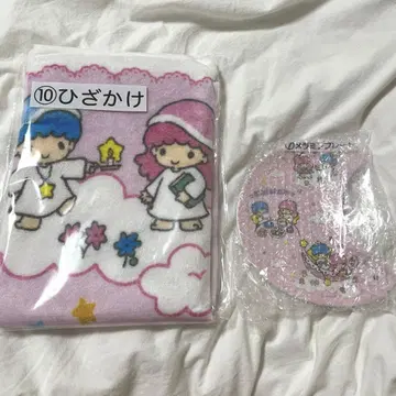 키키라라 리틀트윈스타 당첨 복권 멜라민 플레이트 무릎 담요