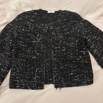 ZARA 노카라 트위드 자켓