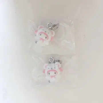 산리오 포근포근 스노우 마이멜로디 메지루시 액세서리