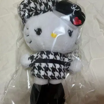 산리오 헬로키티 마스코트 홀더 흑백 걸리시 쌍둥이 코디 새상품