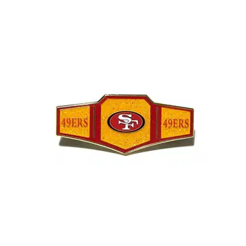 49ERS CHAMPION BELT 형 핀 배지