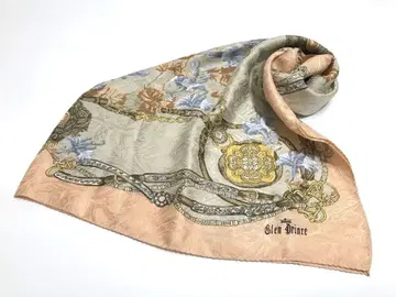 글렌 프린스 GLEN PRINCE 스카프 실크 100% 꽃무늬 고급