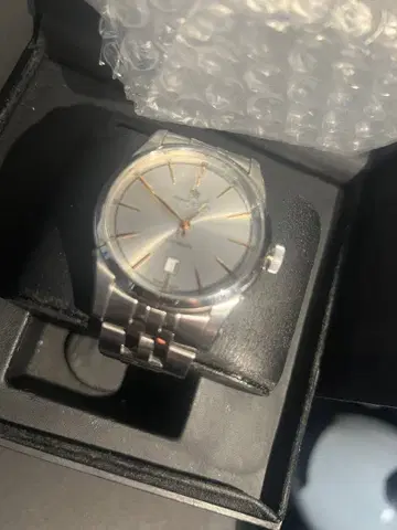 해밀턴 재즈 마스터 자동 와인딩 손목시계 실버