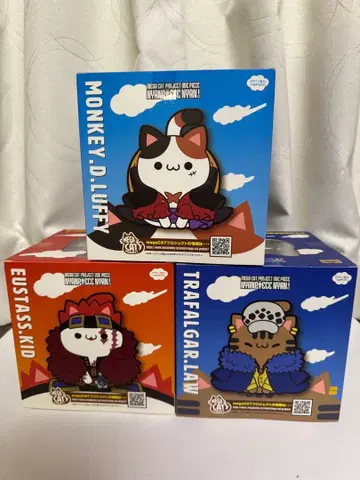 원피스 냥피스 삼선장 루피 로 키드 미개봉 세트