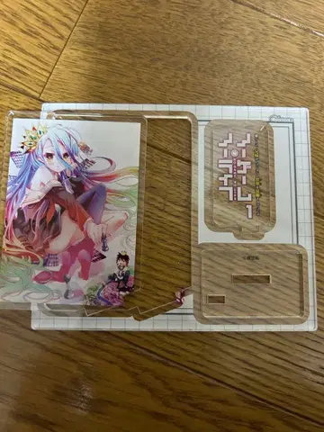 노 게임 노 라이프 재킷 컬렉션 아크릴 스탠드 화이트 노게라